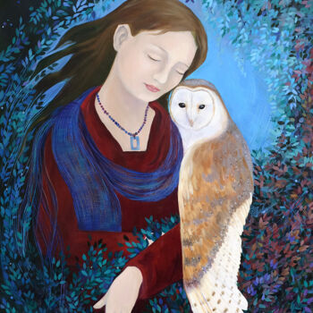 Painting titled "I dwell in Possibil…" by Dawn Rodger, Original Artwork, Oil Mounted on Wood Stretcher frame
