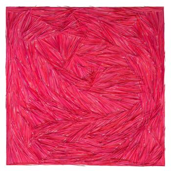 Painting titled "Pink (Colours of Na…" by Gleb Skubachevsky, Original Artwork, Acrylic Mounted on Wood Stretcher frame