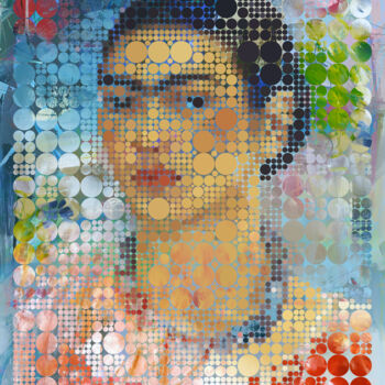 Digital Arts με τίτλο "FR1D4 4B57R4C7 2" από José Luis Guerrero, Αυθεντικά έργα τέχνης, Ψηφιακό Κολάζ