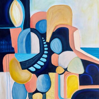 Painting titled "Passage Home" by Samantha Malone, Original Artwork, Acrylic Mounted on Wood Stretcher frame
