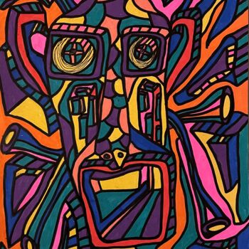 Drawing titled "C.Robert3.0" by Christophe Verger-Lecocq, Original Artwork, Marker