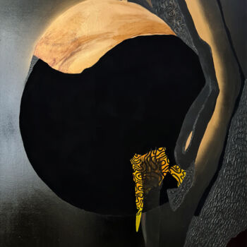Peinture intitulée "Cinquième Évènement" par Benjamin Debayle, Œuvre d'art originale, Acrylique Monté sur Châssis en bois