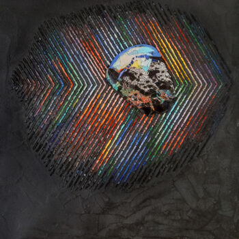 Sculpture titled "Rhizostoma pulmo" by Deniz Bernardi, Original Artwork, Mosaic