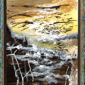 绘画 标题为“Murmuration 506” 由Dominique Leblanc, 原创艺术品, 丙烯