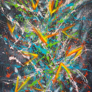 Peinture intitulée "N° 50.24 Nouveau mo…" par Isa-L, Œuvre d'art originale, Acrylique Monté sur Châssis en bois