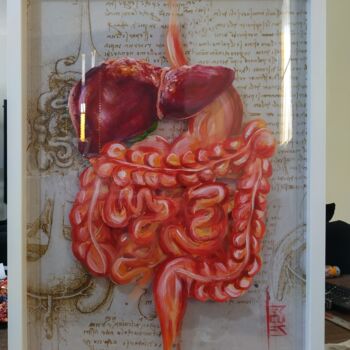 Peinture intitulée "Quadro Anatomia: Pi…" par Opus Garden Gallery, Œuvre d'art originale, Acrylique