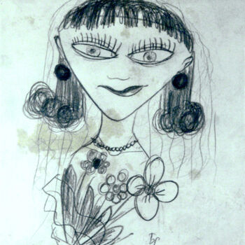 Drawing titled "Here comes the bride" by Blago Simeonov, Original Artwork, Pencil