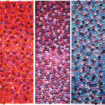 雕塑 标题为“Flowerbombs” 由Julee Latimer, 原创艺术品, 丙烯