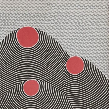Dessin intitulée "Petites ondulations…" par Julien Gavard, Œuvre d'art originale, Marqueur