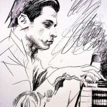 "Glenn Gould at the…" başlıklı Dijital Sanat Ernesto Rivera Novoa tarafından, Orijinal sanat, Dijital Resim
