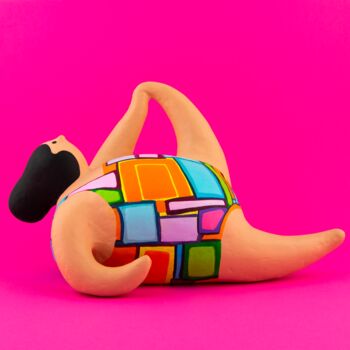 Scultura intitolato "Be pop!" da Amalia Di Tecco, Opera d'arte originale, Cartapesta