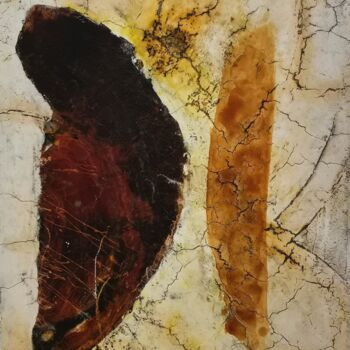 Schilderij getiteld "The Tension of Oppo…" door Elke Eiermann, Origineel Kunstwerk, Krijt