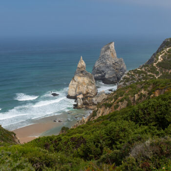 Photography titled "Green cliffs" by Nadia Sharova, Original Artwork, Digital Photography