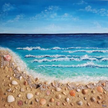 Painting titled "Bliss" by Shilpi Dabral, Original Artwork, Acrylic Mounted on Wood Stretcher frame