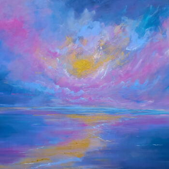 Malerei mit dem Titel "Sea of Dreams" von Sophia Kühn, Original-Kunstwerk, Acryl Auf Keilrahmen aus Holz montiert