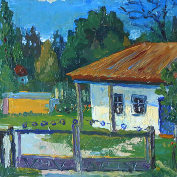 Peinture intitulée "New Sanzhary. Summe…" par Anatolii Zhamoido, Œuvre d'art originale, Huile