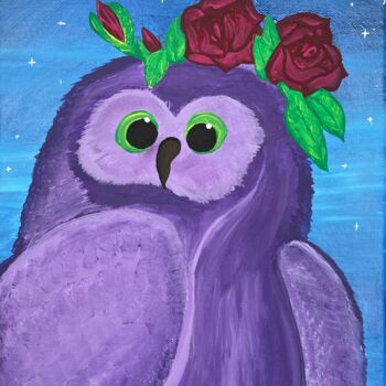 Peinture intitulée "Wisdom and Intuition" par Michaela Unterberger, Œuvre d'art originale, Acrylique