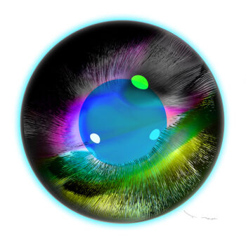 Printmaking titled "Tehos Circle 60-02" by Tehos, Original Artwork, Digital Print