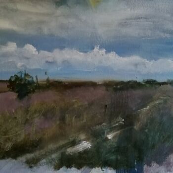 Peinture intitulée "When evening comes" par Rosemary Burn, Œuvre d'art originale, Huile