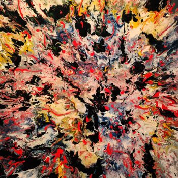 Painting titled "Discarded thoughts" by Felix Günther, Original Artwork, Acrylic