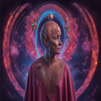 「futuristic skins ev…」というタイトルのデジタルアーツ Eduardo Vidalによって, オリジナルのアートワーク, AI生成画像