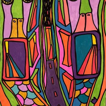 Drawing titled "Three outcomes, one…" by Christophe Verger-Lecocq, Original Artwork, Marker