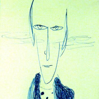 Drawing titled "High thoughts" by Blago Simeonov, Original Artwork, Pencil