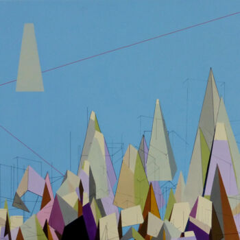 Peinture intitulée "Inside, Outside, Pe…" par Remi Delaplace, Œuvre d'art originale, Acrylique Monté sur Châssis en bois
