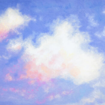Pittura intitolato "Recovery Mode Clouds" da Katherine Pieniazek, Opera d'arte originale, Pastello
