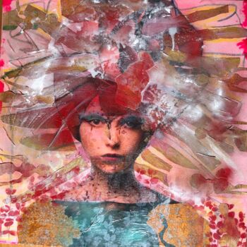 拼贴 标题为“EWIGE TREUE” 由Patricia Frida, 原创艺术品, 丙烯