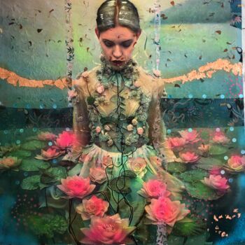 Collages intitulée "NESTIS" par Patricia Frida, Œuvre d'art originale, Bombe aérosol