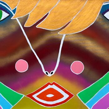 Peinture intitulée "Shining beauty" par Philippe Seigle, Œuvre d'art originale, Acrylique Monté sur Châssis en bois
