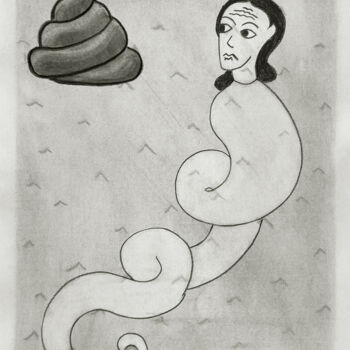 Dessin intitulée "Untitled (Charcoal…" par Rick Fraterman, Œuvre d'art originale, Fusain Monté sur Autre panneau rigide