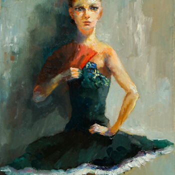 Pittura intitolato "karmen" da Pavel Filin, Opera d'arte originale, Olio Montato su Telaio per barella in legno