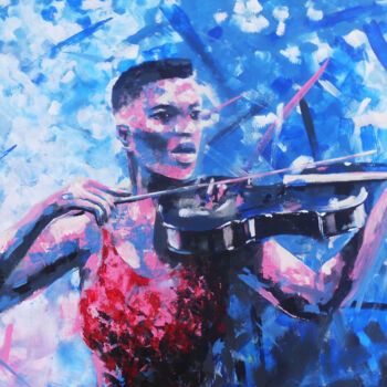 "Simply Music" başlıklı Tablo Mbongeni tarafından, Orijinal sanat, Akrilik