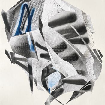 Collages titled "Abstract Heart / 02" by Saine Fourtwentyone, Original Artwork, Collages