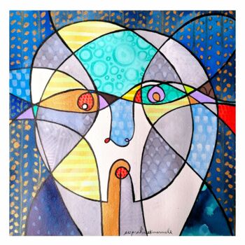 Peinture intitulée "nalu 01.03.2024" par Emanuele Bevilacqua, Œuvre d'art originale, Encre