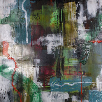 Malerei mit dem Titel "Dont hide" von Peter Kilb, Original-Kunstwerk, Acryl