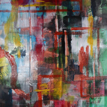 Peinture intitulée "Twofaced" par Peter Kilb, Œuvre d'art originale, Acrylique