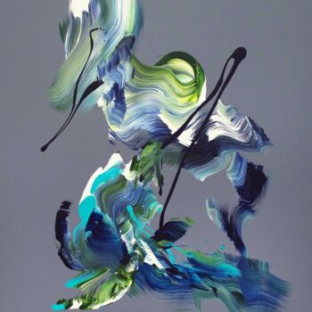 Painting titled "Storm Chaser" by Paresh Nrshinga F R S A, Original Artwork, Acrylic Mounted on Wood Stretcher frame