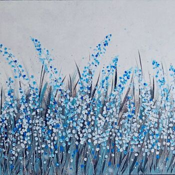 Painting titled "Dew" by Loremar, Original Artwork, Acrylic Mounted on Wood Stretcher frame