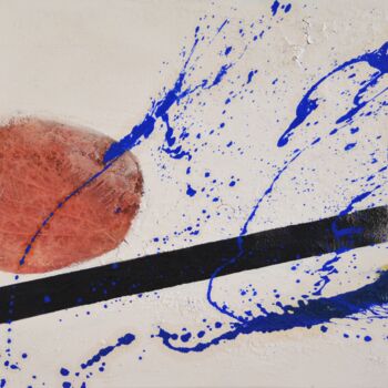 Schilderij getiteld "Splash - Found Wate…" door Elke Eiermann, Origineel Kunstwerk, Acryl Gemonteerd op Andere stijve panelen