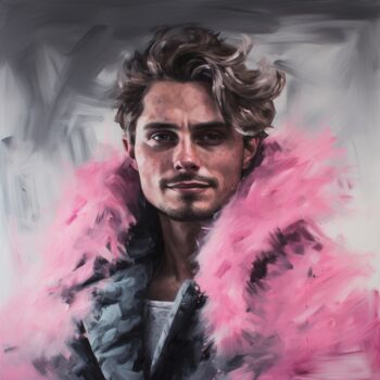 Peinture intitulée "ERIC (30x30 cms)" par Anthony Wittaker, Œuvre d'art originale, Acrylique Monté sur Châssis en bois
