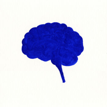 Zeichnungen mit dem Titel "Hemisphäre B (Ultra…" von Detlef Lemme (Farbenkugel), Original-Kunstwerk, Aquarell