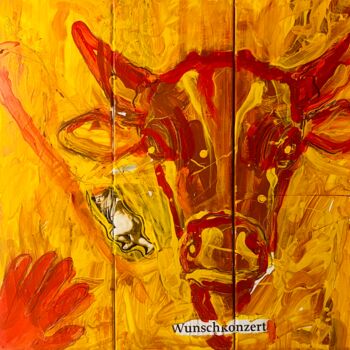 Pittura intitolato "Wunschkonzert" da Bernd Bärfacker, Opera d'arte originale, Acrilico