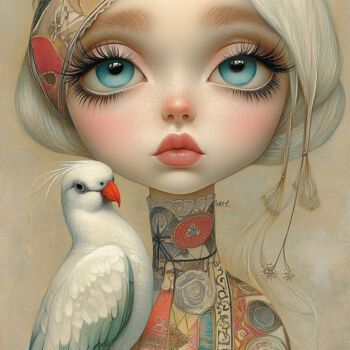 Digital Arts titled "Harmony with the Wh…" by Alla Pixel, Original Artwork, AI generated image