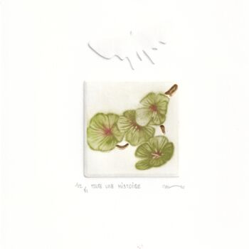 Gravures & estampes intitulée "TOUTE UNE HISTOIRE…" par Dominique Keruzec (Maho), Œuvre d'art originale, Gravure