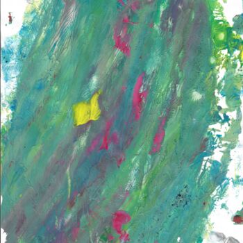 Peinture intitulée "Feu follet" par Sarah Leseigneur, Œuvre d'art originale, Gouache