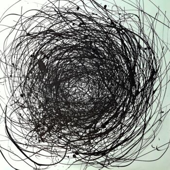 绘画 标题为“FUSION” 由Mea N. Ambrozo, 原创艺术品, 丙烯 安装在木质担架架上