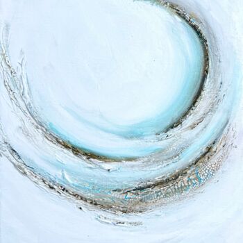 Peinture intitulée "Emportée par le vent" par Diane Breton, Œuvre d'art originale, Acrylique Monté sur Châssis en bois